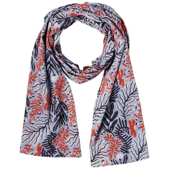 NWT Danica Studio Entwine Block Print Light Weight Scarf 100% Cotton - Picture 1 of 6